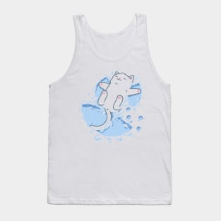 Cat Snow Angel Tank Top